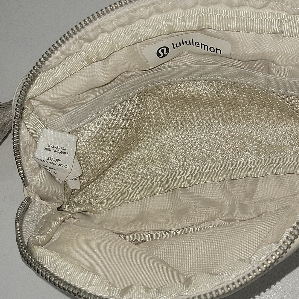 lululemon athletica Cream Wristlet Pouch with Silver Accent - Picture 14 of 16